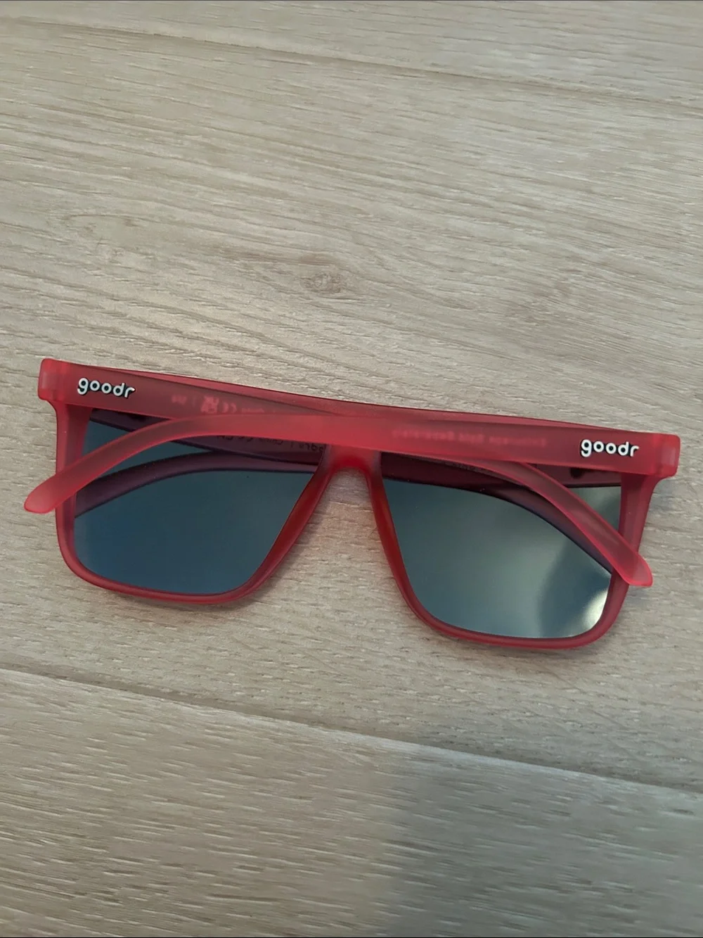 Pink goodr sunglasses fly g